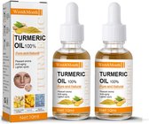 Turmeric Serum for Dark Spots， Dark Spot Corrector Serum for Face, Moisturizing Massage Essence Reduces Hyper pigmentation Age&Sun Spot, 2 Fl Oz