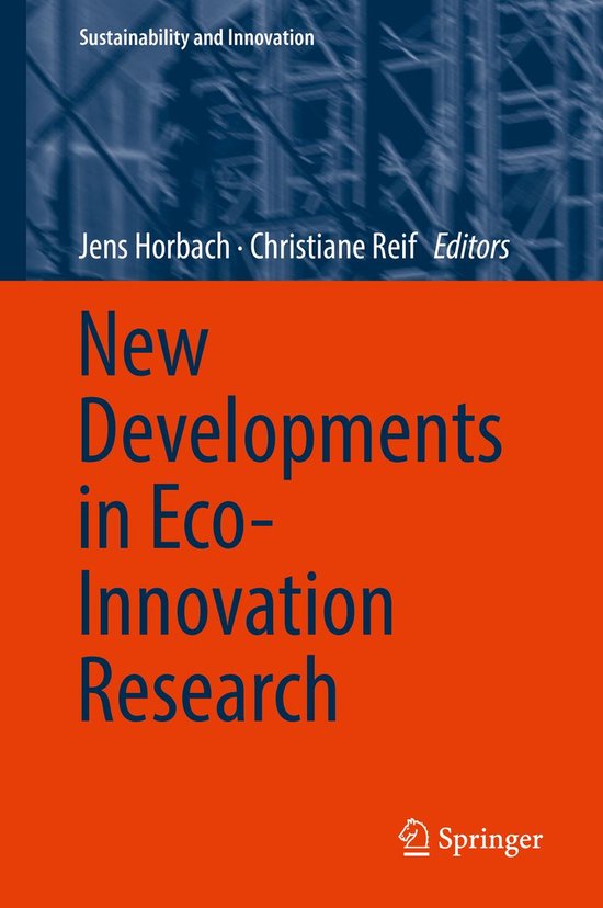 Sustainability and Innovation - New Developments in Eco-Inno ... - cover