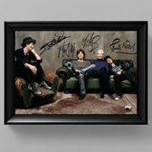 Rolling Stones Kunst - Gedrukte handtekening - 10 x 15 cm - In Klassiek Zwart Frame - Mick Jagger, Keith Richards, Charlie Watts - (I Can't Get No) Satisfaction