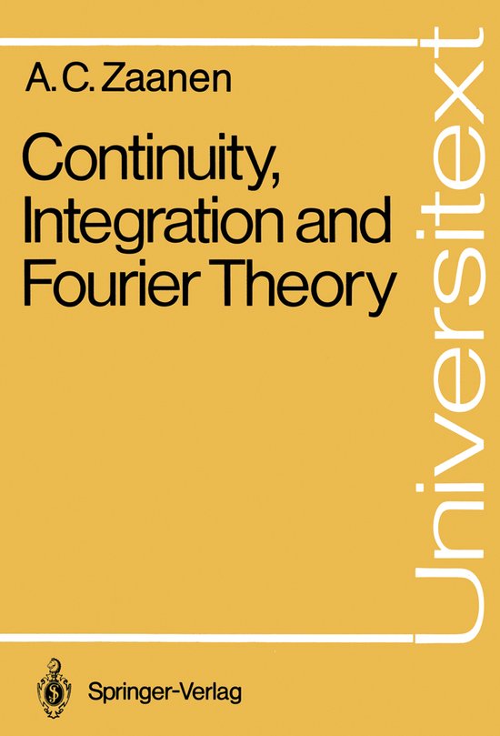 Continuity, Integration and Fourier Theory - cover