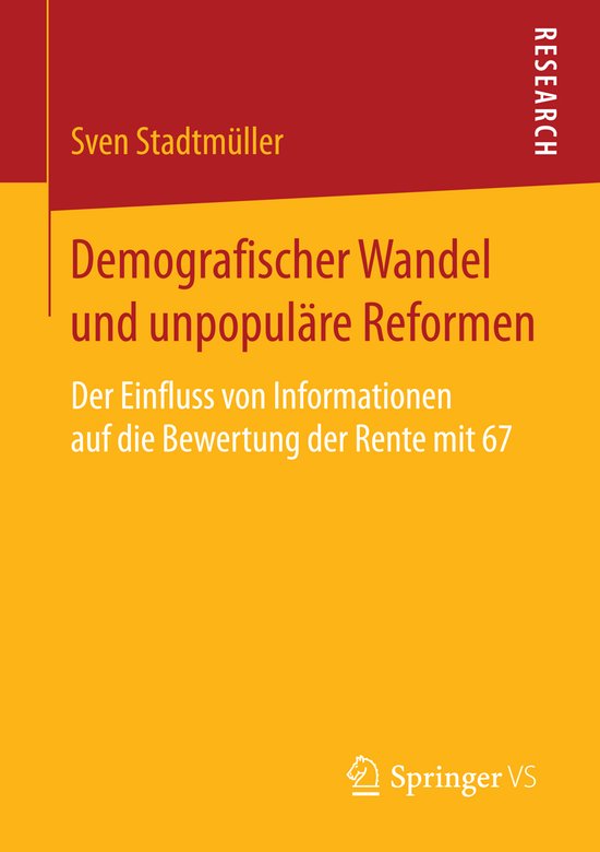 Demografischer Wandel und unpopulaere Reformen - cover