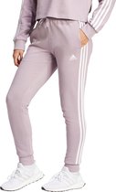 adidas Sportswear Essentials 3-Stripes French Terry Cuffed Broek - Dames - Paars- XL