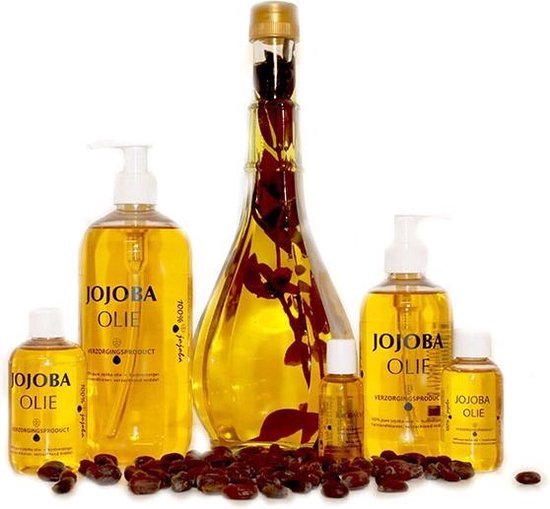 Foto: Naturapharma pure jojoba olie 250ml met pomp per set van 2 st dus 500 ml