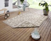 Flycarpets Omkeerbaar Vloerkleed - Binnen & Buitenkleed Curacao - Linen - 80x250 cm