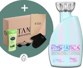 Devoted Creations ® Prismatica - Zonnebankcreme - Zonnebankcremes - Zonnebank creme - Met Bronzer - Incl. Exclusieve Tan Obsession Giftbox - 400 ML
