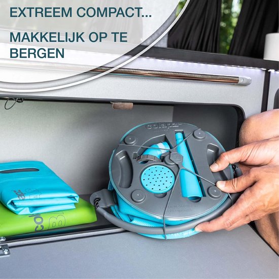 Colapz Opvouwbare Emmer en Gieter 9L - Jerrycan met Kraantje 7 tot 9 liter - Emmer met Deksel Afsluitbaar - Blauw - BPA-vrij - 27 x 22 x 22 cm - Kamperen met Caravan en Camper in 2025 van Merkloos — afbeelding 5