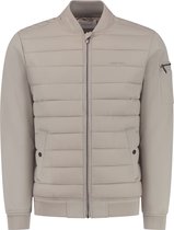 PURE PATH Padded Jacket With Front And Sleeve Pockets Jassen Heren - Zomerjas - Zand - Maat M