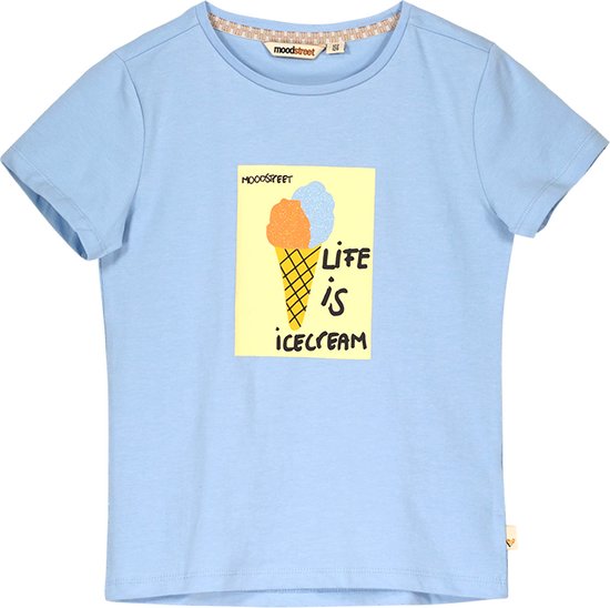Moodstreet M403-5401 Meisjes T-shirt - Blue