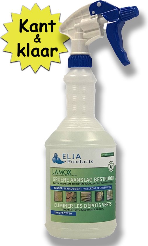 1L Spray Groene aanslag bestrijder - Ontmosser - Gebruiksklaar - LAMOX van Merkloos	 — afbeelding 2