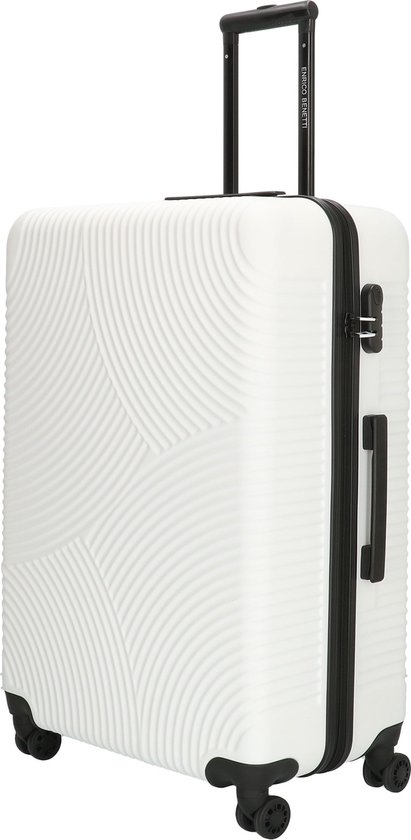 BHPPY Reiskoffer Groot 76x49x29cm - 95L Lichtgewicht Koffer Met Wielen En Cijferslot - Sushi Black