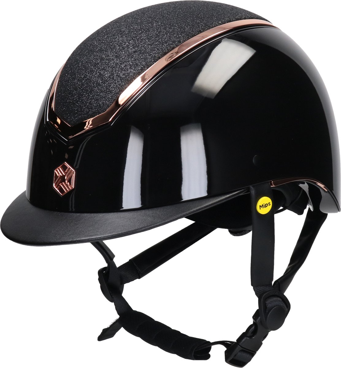 Charles Owen Veiligheidshelm Charles Owen Kylo Gloss Mips Zwart-goud