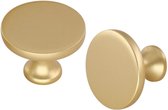 10 stuks kastknoppen gouden knoppen gouden ladeknoppen meubelknoppen gouden kastknoppen messing handgrepen goud één gat kastknoppen rond voor badkamer