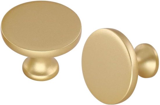 SUPRROW Kastknoppen in vintage-stijl, 8 stuks bronzen meubelknoppen, ladeknoppen met schroeven, meubelknoppen antiek, kastgrepen knop voor keukenkasten, commodes, meubels, laden (brons