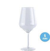 Witte Wijnglazen - Wijnglazenset - Witte Wijn - Transparant - Glazenset - Glas - 6 delig - Vaatwasserbestendig