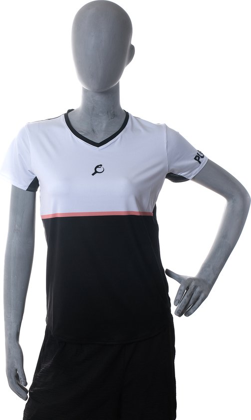 PUNTAZO Padel T-shirt Dames Sportshirt Large roos Korte mouw