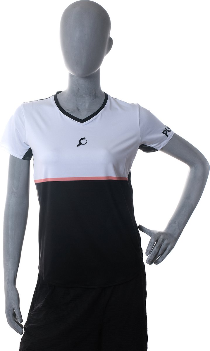 PUNTAZO Padel T-shirt Dames Sportshirt Large roos Korte mouw