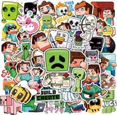 Minecraft Sticker Pakket | 50 Unieke Ontwerpen