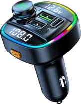 Transmetteur FM C22 Bluetooth - Transmetteur Bluetooth - Chargeur rapide USB-C - Kit voiture