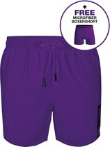 Muchachomalo Heren Zwembroek - 1 Pack + Boxershort - Maat 5XL - Mannen Zwembroek