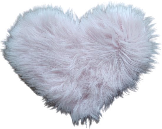 Tapijt roze hartjesvorm - Vloerkleed woonkamer 30x40cm - Wasbaar en vlekbestendig