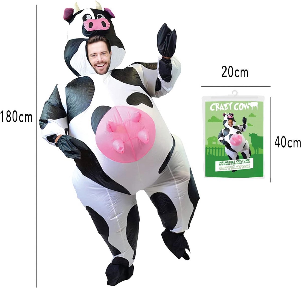 Opblaasbaar Halloween Feestje Pak - Het Mascotte Pak