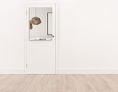 Rechthoekige Spiegel - Deurspiegel - Verzilverd - 60 X 80 cm - Dikte: 4 mm - In Nederland Geproduceerd - Excl. Montageset - Top Kwaliteit Wandspiegel Zonder Lijst