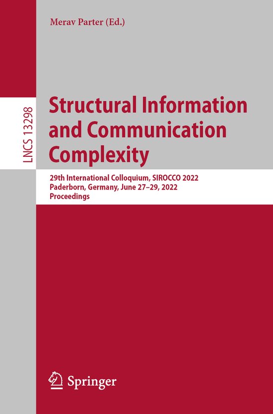 Lecture Notes in Computer Science13298- Structural Informati ... - cover