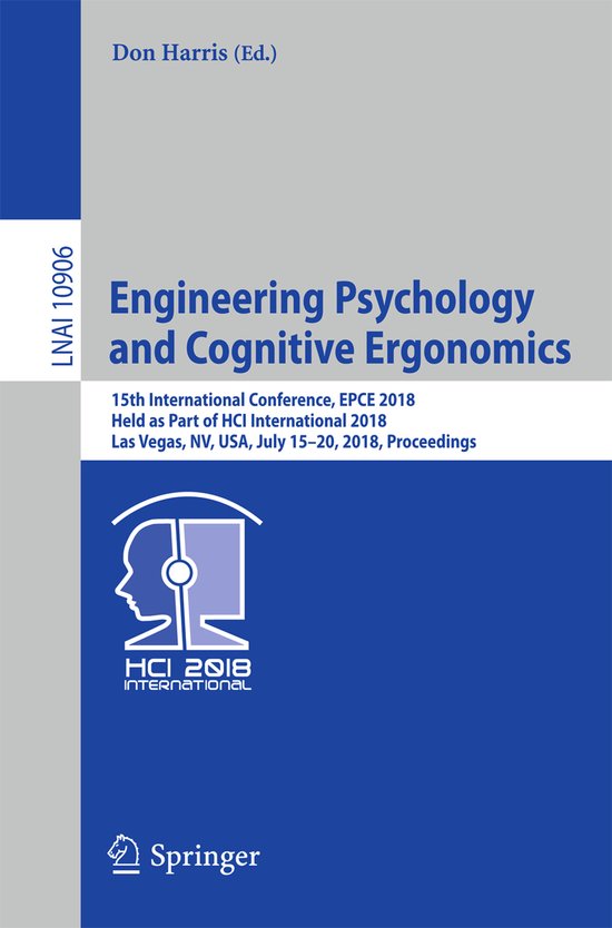 Engineering Psychology and Cognitive Ergonomics - cover