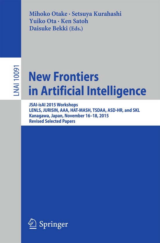 New Frontiers in Artificial Intelligence | 9783319509525 | Boeken | bol