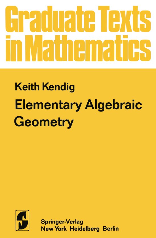 Elementary Algebraic Geometry - cover
