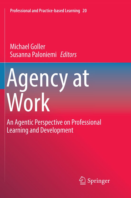 Professional and Practice-based Learning- Agency at Work - cover