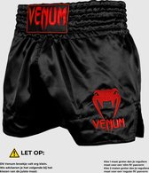 Venum Muay Thai Shorts Classic Zwart met rood - M