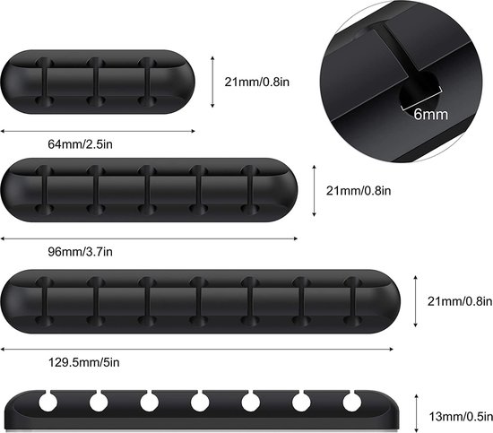Smilee Kabelhalter Clips 3er Set – Selbstklebende Silikonclips Zum Kabel Ordnen Am Schreibtisch