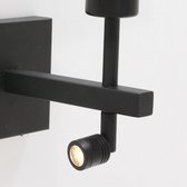 Steinhauer wandlamp Stang - zwart - - 8207ZW