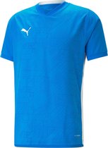 Puma Team Cup Shirt Korte Mouw Heren - Electric Blue Lemonade | Maat: XXXL