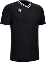 Macron Halley Shirt Korte Mouw Kinderen - Zwart / Wit | Maat: 9-10 Y