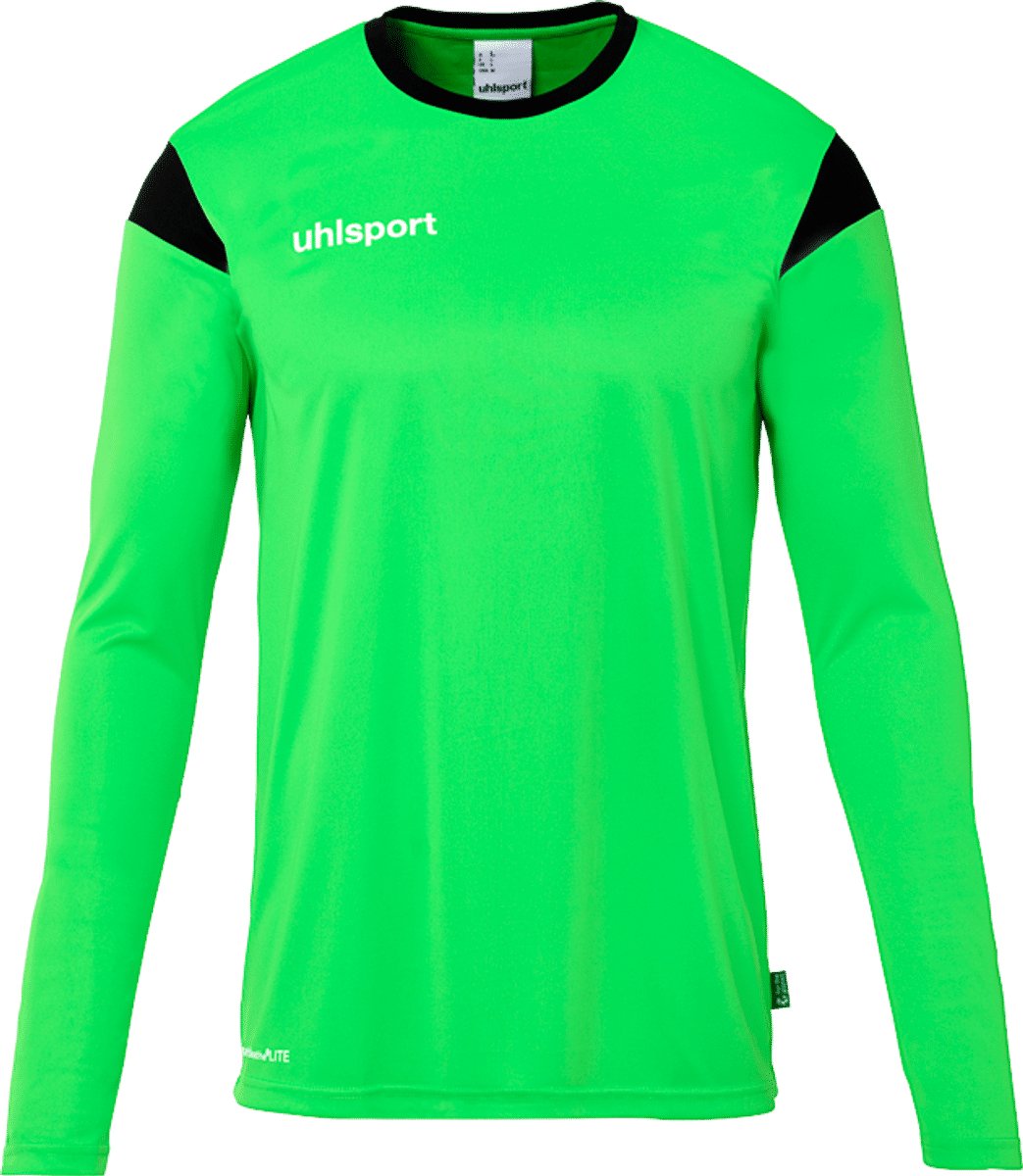Uhlsport Squad 27 Voetbalshirt Lange Mouw Heren - Fluo Groen / Zwart | Maat: XL