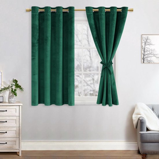 Verduisteringsgordijnen, 2 stuks, kleurrijke, dubbellaagse