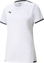 Puma Teamliga Shirt Korte Mouw Dames - Wit | Maat: XS