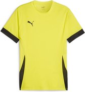 Puma Teamgoal Matchday Shirt Korte Mouw Kinderen - Fluogeel / Zwart | Maat: 152