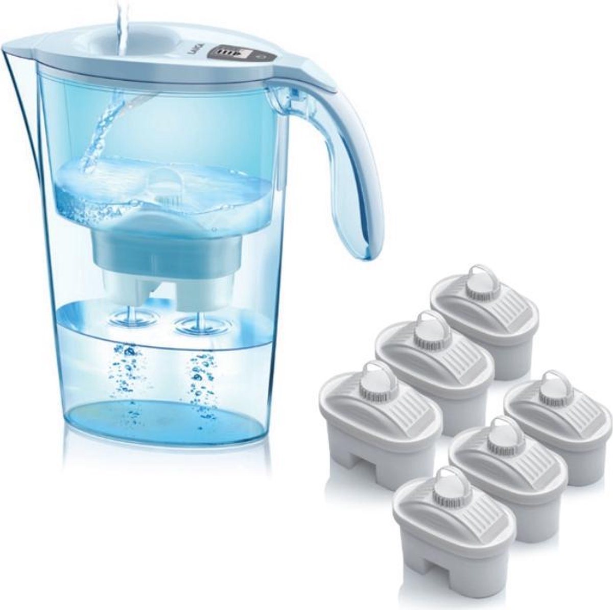 J996 - Pitcher water filter - 2.3 L - Transparent - White