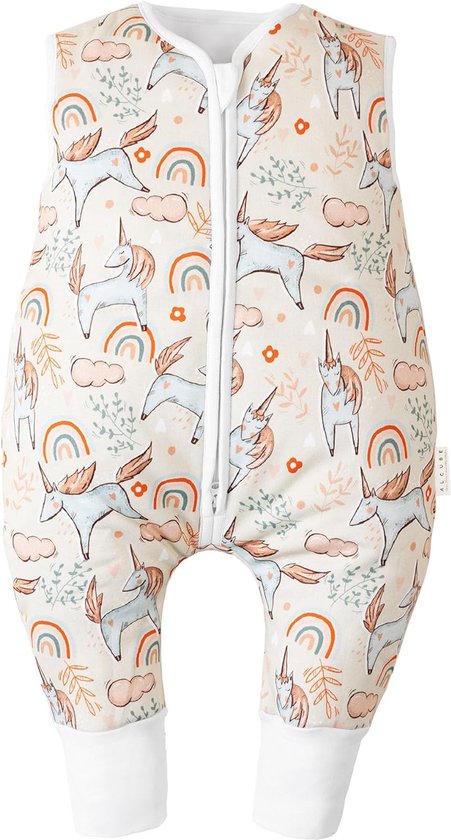 HAHASHOW Babywinterslaapzak met voeten, flanel, slaapzak met lange mouwen, voor meisjes en jongens, slaapzak met pijpen, 3-4 jaar, groen