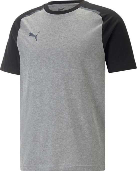 Puma Team Cup Casuals T-Shirt Heren - Grijs | Maat: S