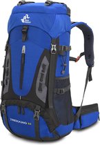 60L waterdichte lichtgewicht wandelrugzak met regenhoes Outdoor Sports Travel Daypack voor klimmen Camping Touring
