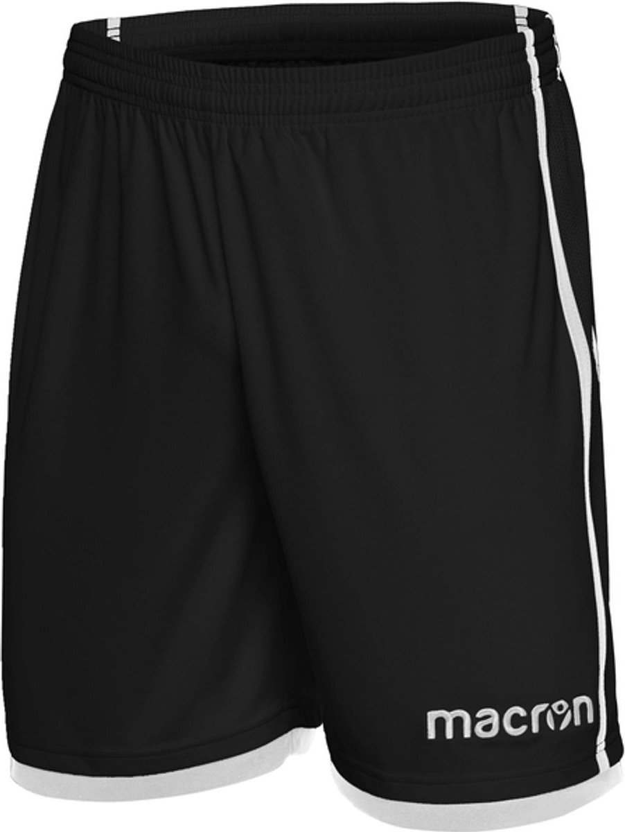 Macron Algol Short Kinderen - Zwart / Wit | Maat: 9-10 Y