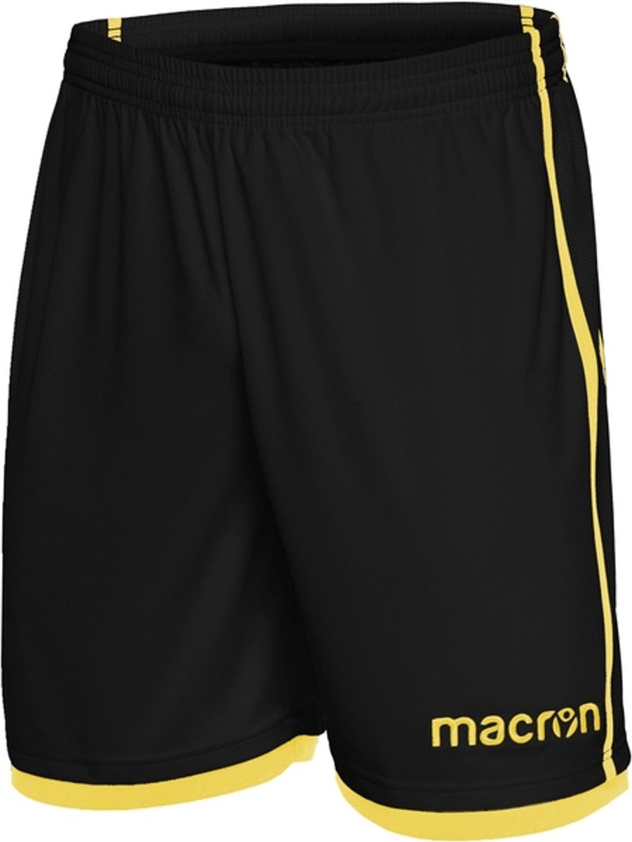 Macron Algol Short Heren - Zwart / Geel | Maat: S