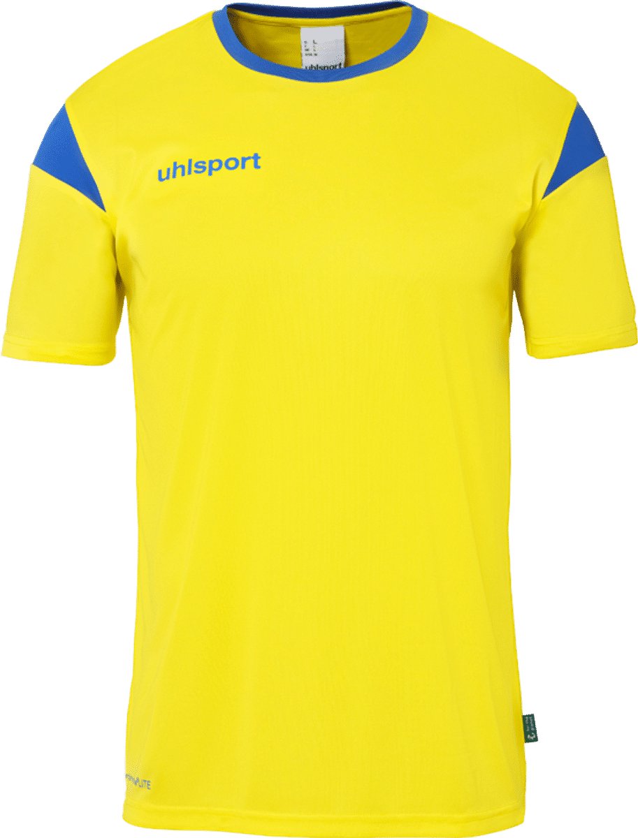 Uhlsport Squad 27 Shirt Korte Mouw Heren - Geel / Royal | Maat: 2XL