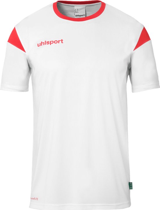 Uhlsport Squad 27 Shirt Korte Mouw Heren - Wit / Rood | Maat: XL