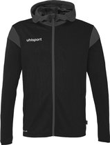 Uhlsport Squad 27 Jas Met Kap Kinderen - Zwart / Antraciet | Maat: 140