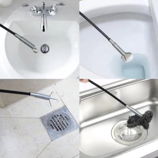 Relaxdays Ontstoppingsveer Met Zwengel Gootsteenontstopper 6 M Rioolveer Douche Wc 597365183